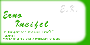 erno kneifel business card